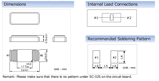 精工SC-32S 3215晶振规格
